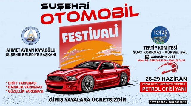 2.Cİ SUŞEHRİ OTOMABİL FESTİVALİ YAPILDI