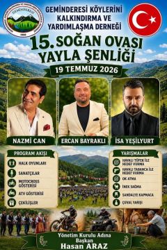 GEMİNDERESİ ŞENLİKLERİ 19 TEMMUZDA